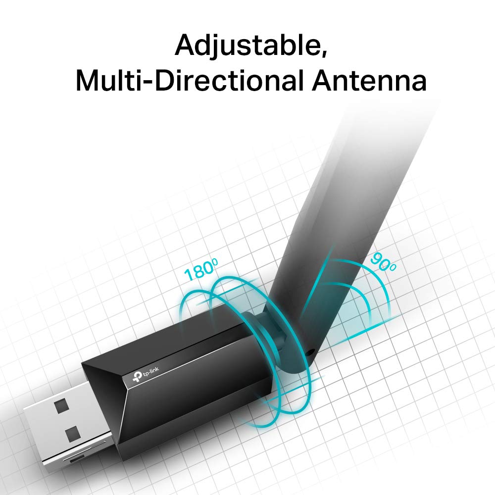👉 USB WLAN Stick Adapter mit High-Gain Antenne – AC1300, bis zu 867 Mbit/s (5GHz) & 400 Mbit/s (2,4GHz), kompatibel mit Windows & Mac OS